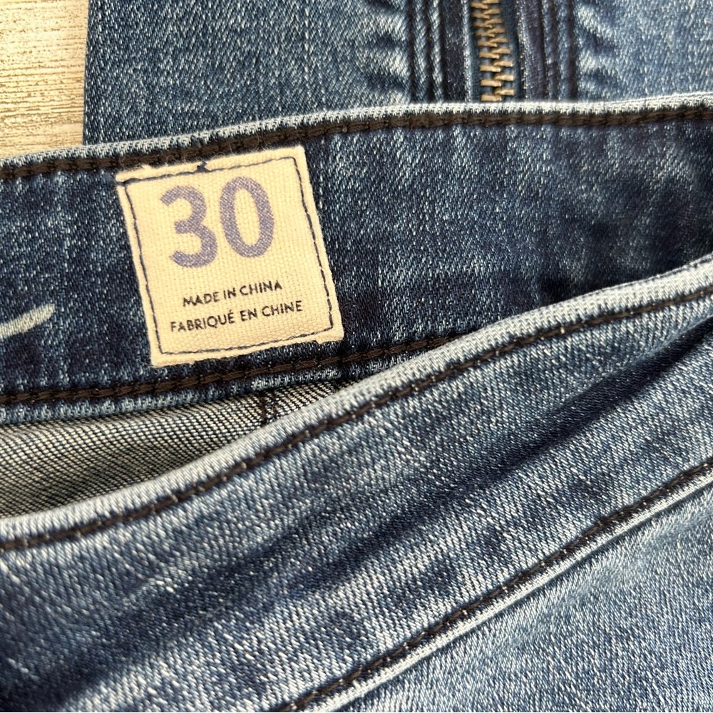 WE THE FREE Blue Denim Ankle Zip Skinny Jeans 30 - Picture 8 of 11